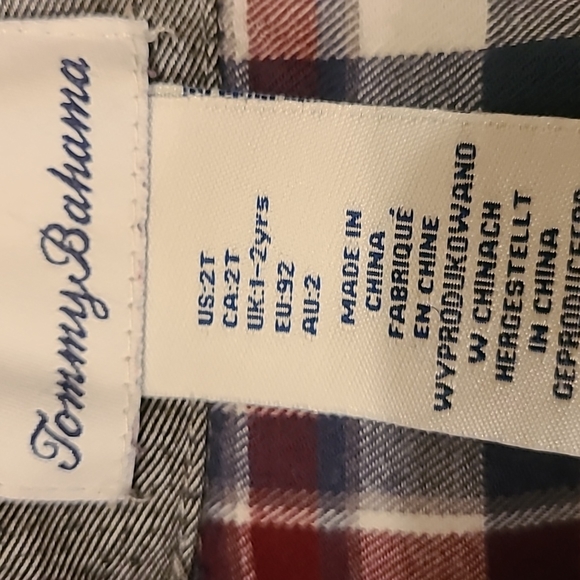 Plaid boy's button down long sleeved shirt - Picture 2 of 4